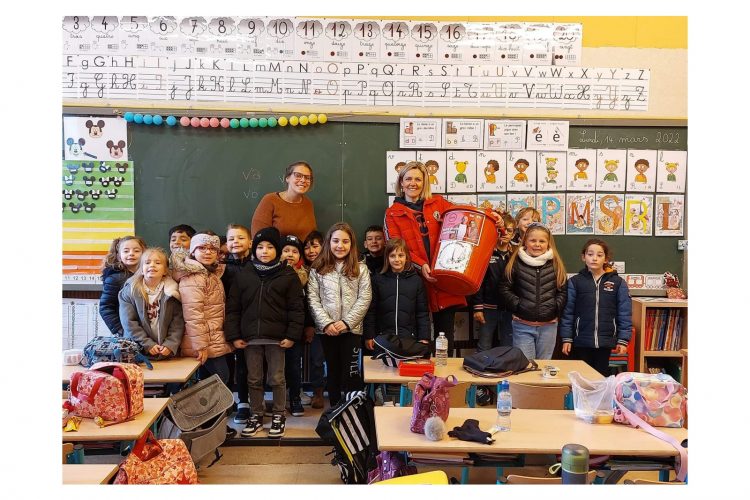 Visite de Bérénice pour l’opération Pièces Rouges