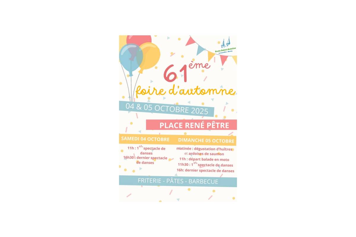 Invitation à notre 61ème fancy-fair