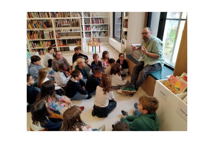 Visite de la bibliothèque Gazomètre P4